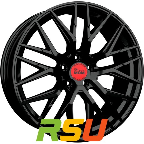 Mam rs4 black painted 7x16 - black, 7x16"